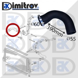 Маркуч турбо Audi A3 Seat Altea Leon Skoda Octavia Superb Yeti Volkswagen Beetle Caddy Golf Jetta Passat Scirocco Touran